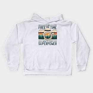 Time Freezer Superpower Snap Kids Hoodie